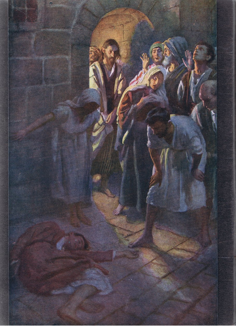 Der Sturz des Eutychus, Illustration aus Harold Copping Bilder: Die Kronen-Serie, ca. 1920er von Harold Copping