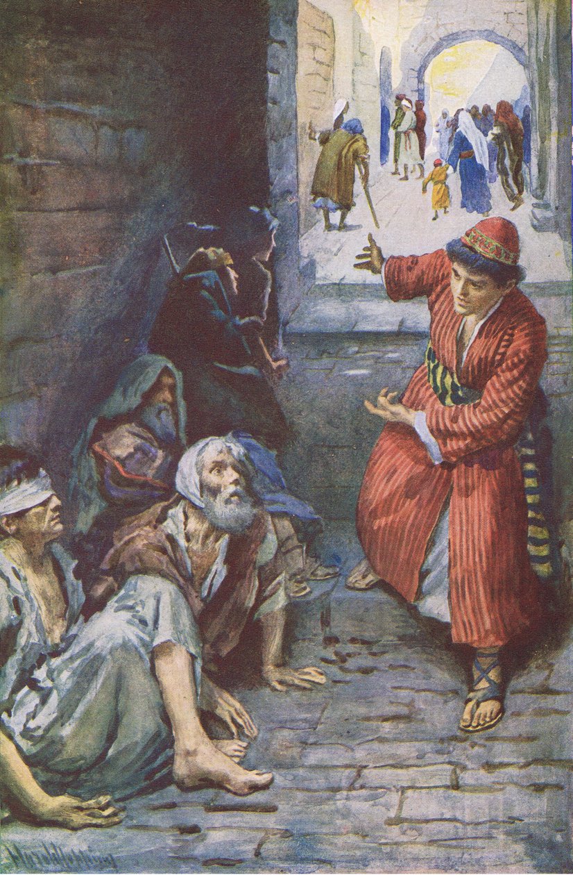 Die große Einladung, Illustration aus Harold Copping Pictures: The Crown Series, ca. 1920er Jahre von Harold Copping