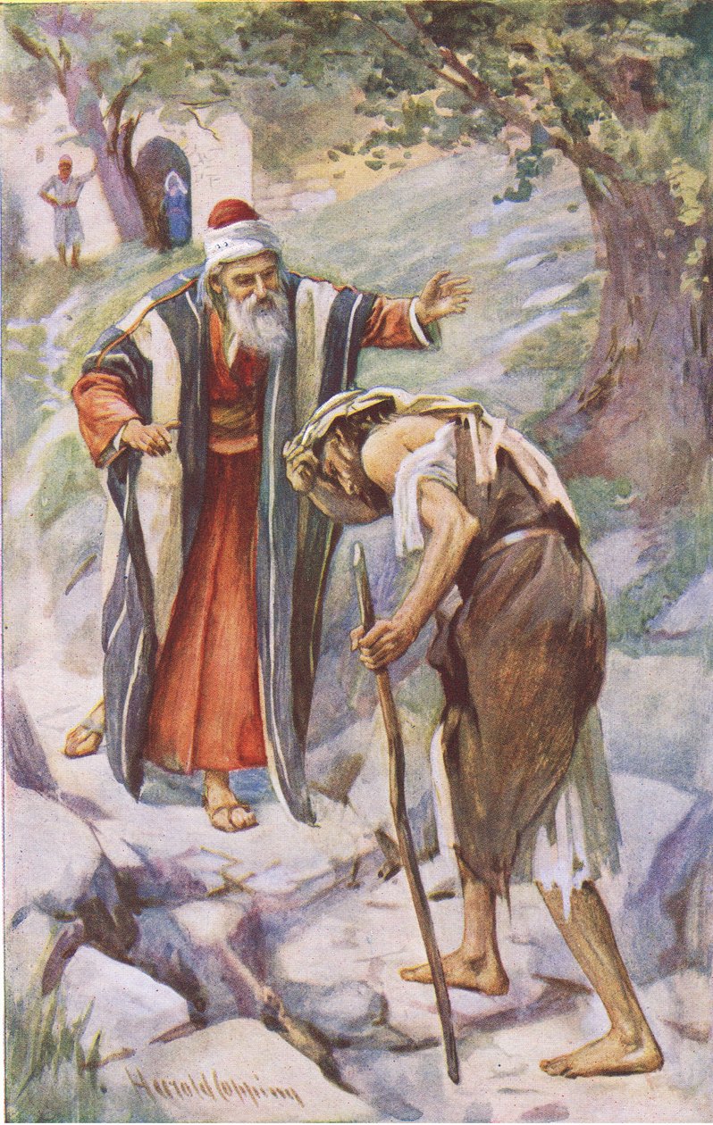 Der verlorene Sohn, Illustration aus Harold Copping Pictures: The Crown Series, ca. 1920er Jahre von Harold Copping