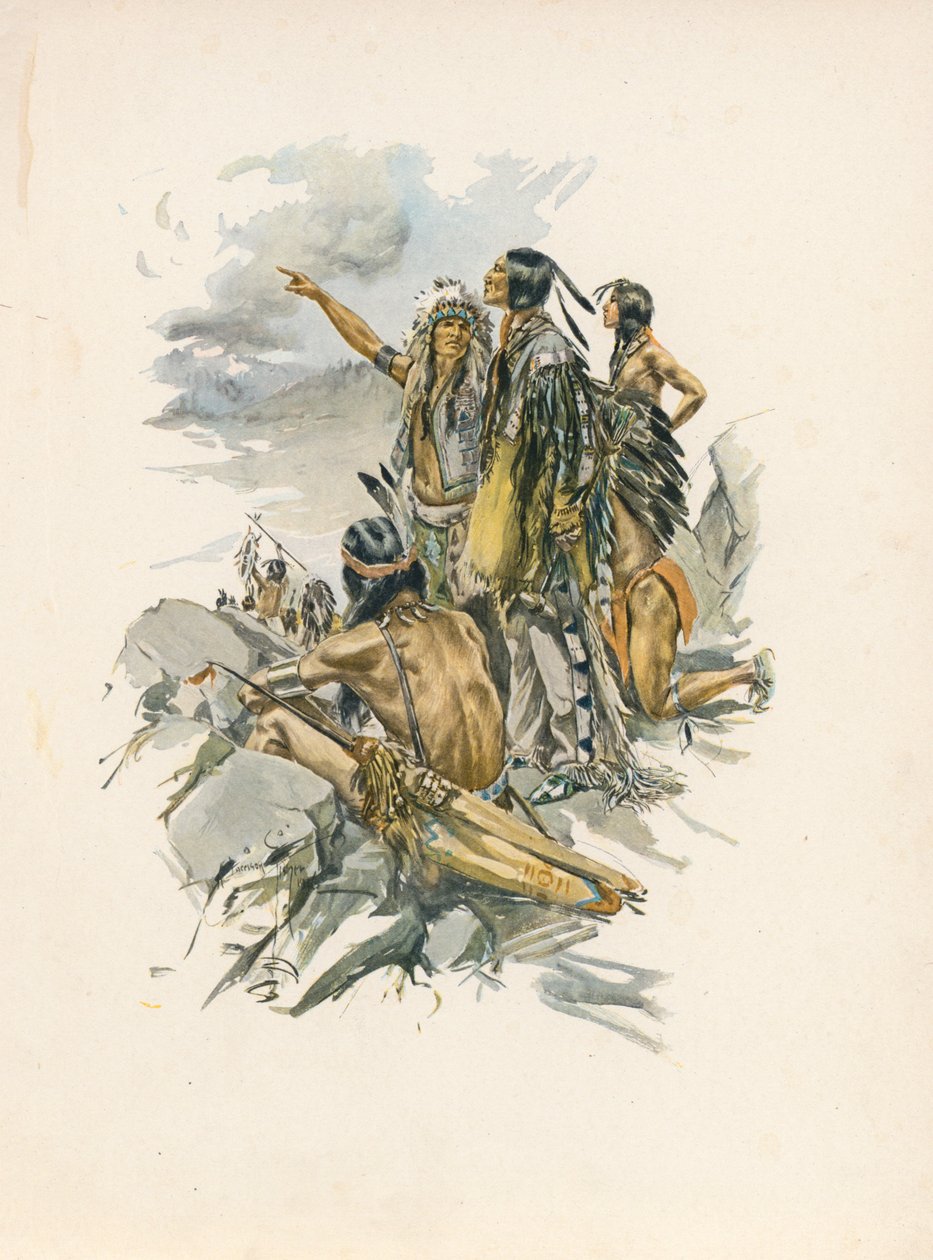 Longfellows Lied von Hiawatha von Harrison Fisher