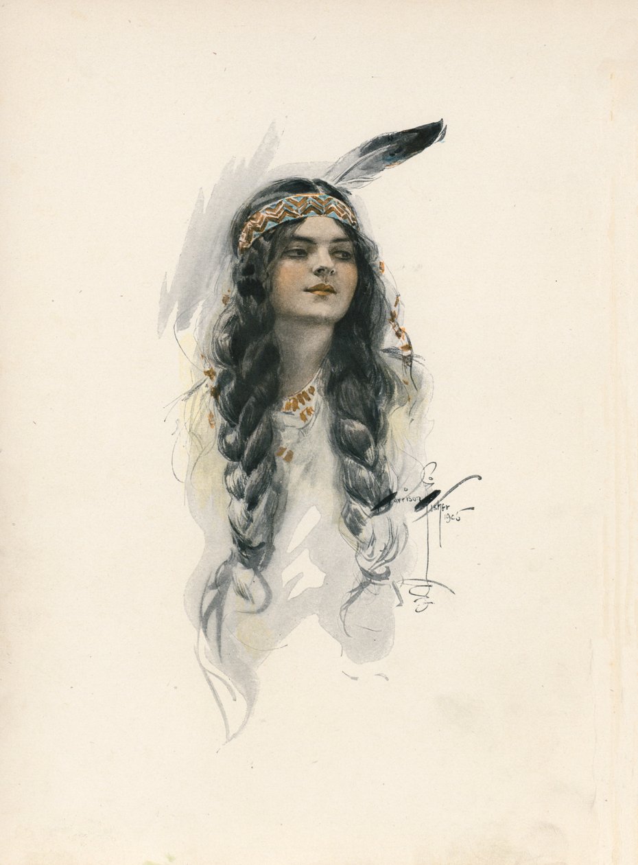 Longfellows Lied von Hiawatha von Harrison Fisher