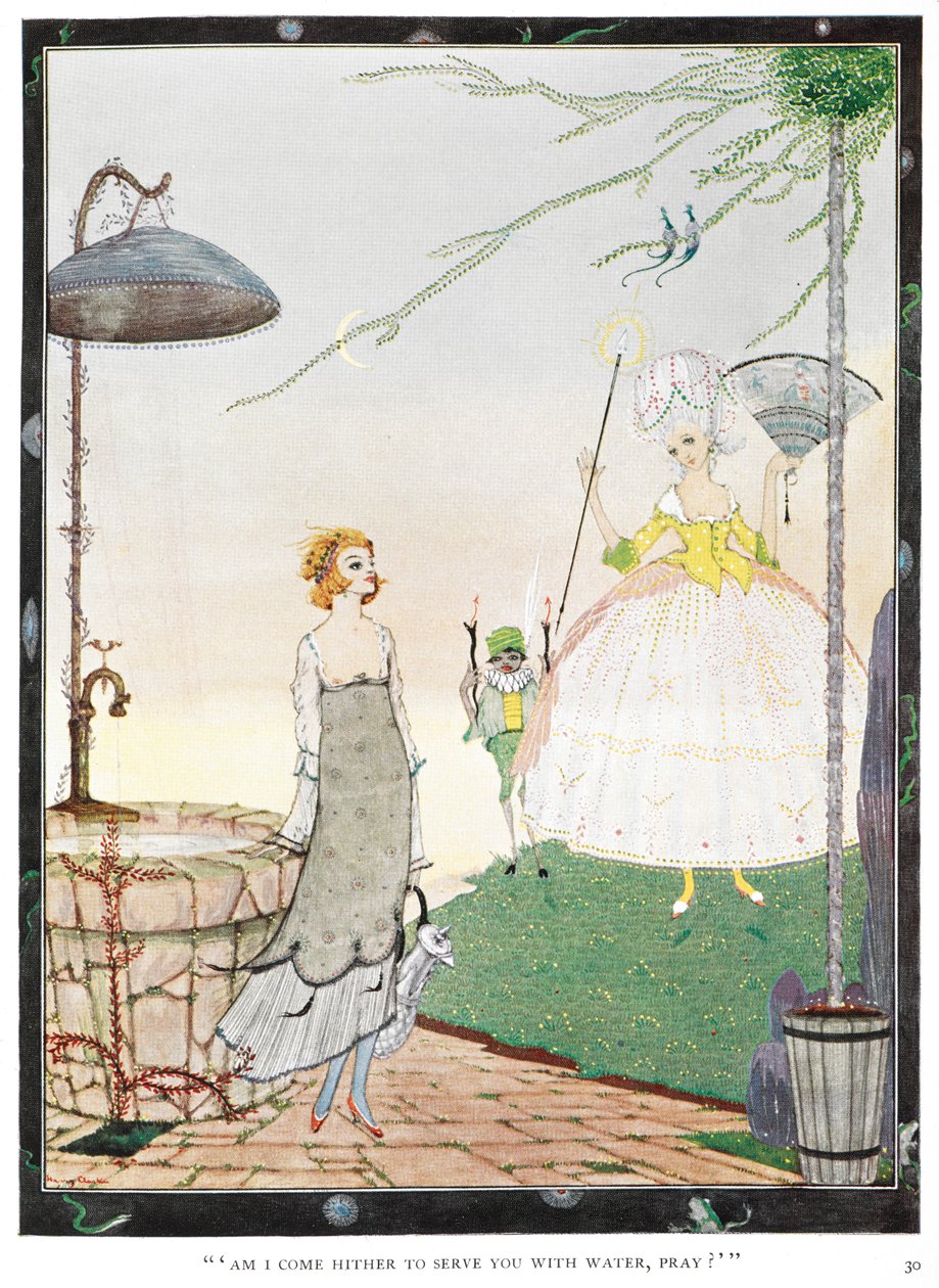"Bin ich hierher gekommen, um Ihnen Wasser zu bringen, bitte?" Illustration zur Geschichte 