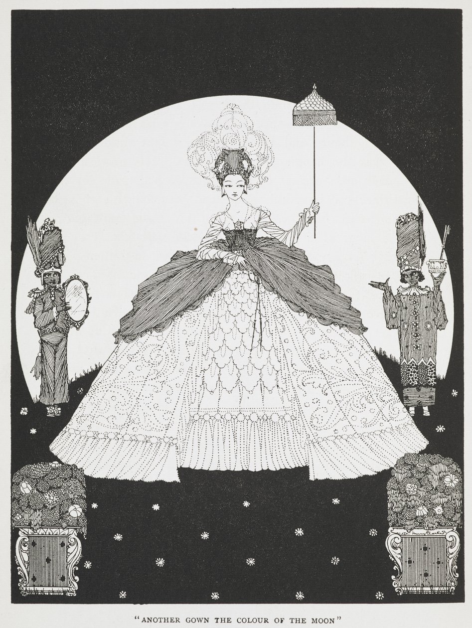 "Ein weiteres Kleid in der Farbe des Mondes". Eine Illustration zur Geschichte 