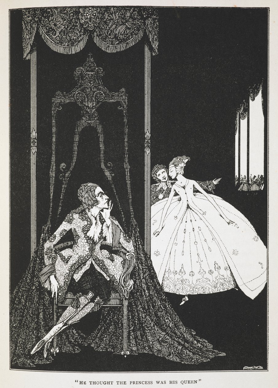 "Er dachte, die Prinzessin sei seine Königin." Illustration zur Geschichte 