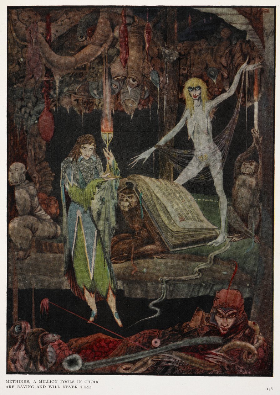 Ich denke, eine Million Narren im Chor, die toben und niemals müde werden von Harry Clarke