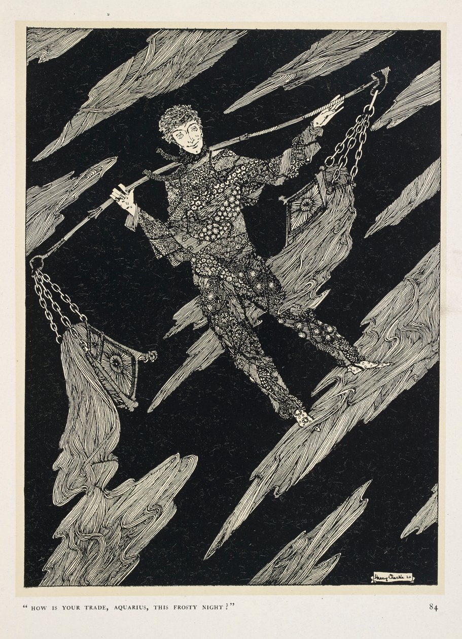 Sternengespräch. "Wie läuft dein Geschäft, Wassermann, in dieser frostigen Nacht?" von Harry Clarke