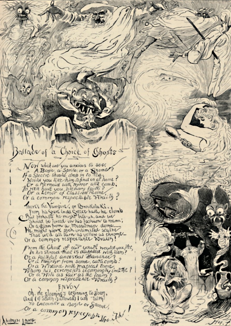 Ballade von einer Wahl der Geister, 1886 von Harry Furniss
