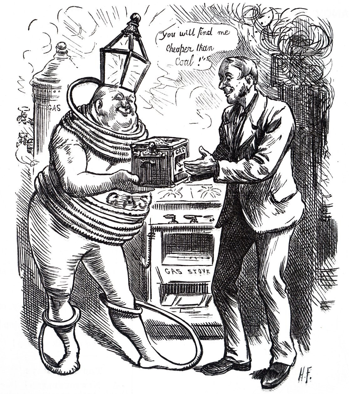 Die günstigen Kosten von Gas von Harry Furniss