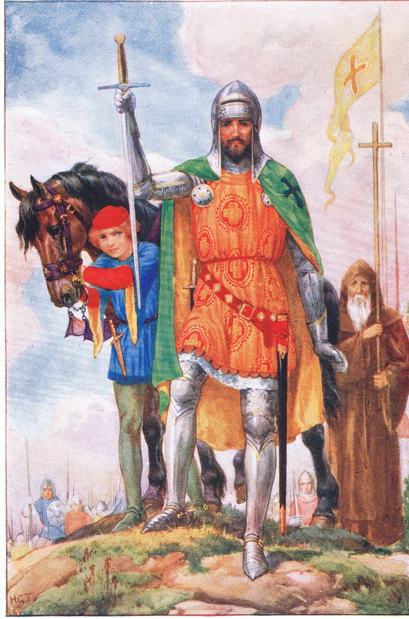 Der Großmeister von Alicantara und der Einsiedler (aus Der Großmeister von Alcantara), Illustration aus 