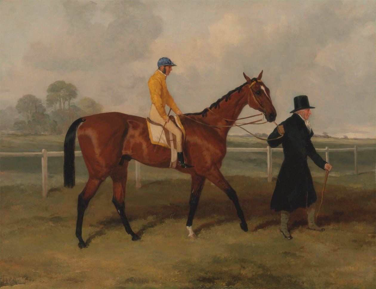 Sir Tatton Sykes führt das Pferd 