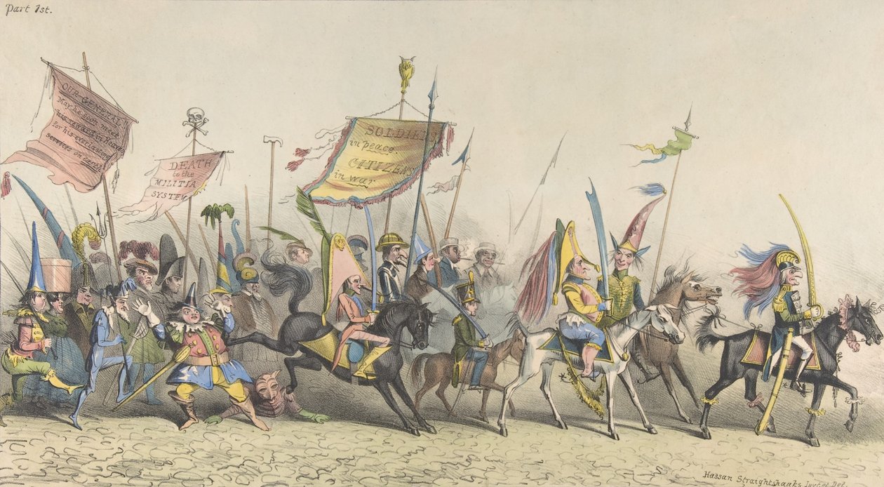 Große fantastische Parade, New York, 2. Dezember 1833 von Hassan Straightshanks