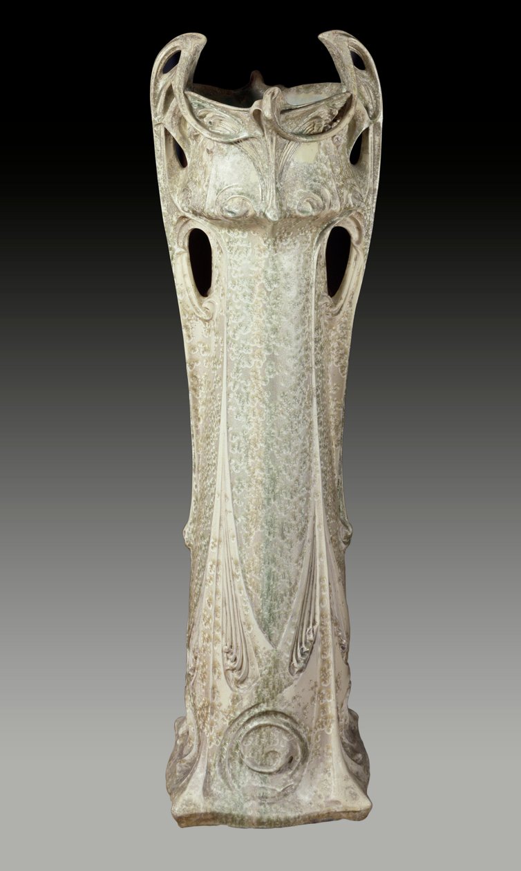 Jugendstil: Jardiniere um 1902-1903 von Hector Guimard (1867-1942), 20. Jahrhundert. Sevres, Nationalmuseum für Keramik. von Hector Guimard