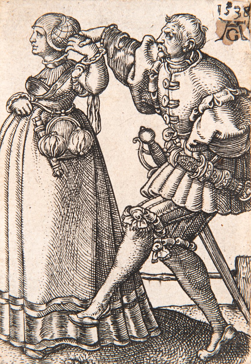 Aus der Serie Die kleinen Hochzeitstänzer, 1538 von Heinrich Aldegrever