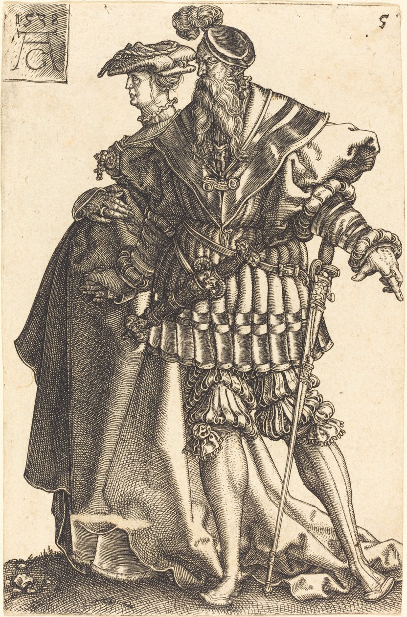 Große Hochzeitstänzer, 1538 von Heinrich Aldegrever