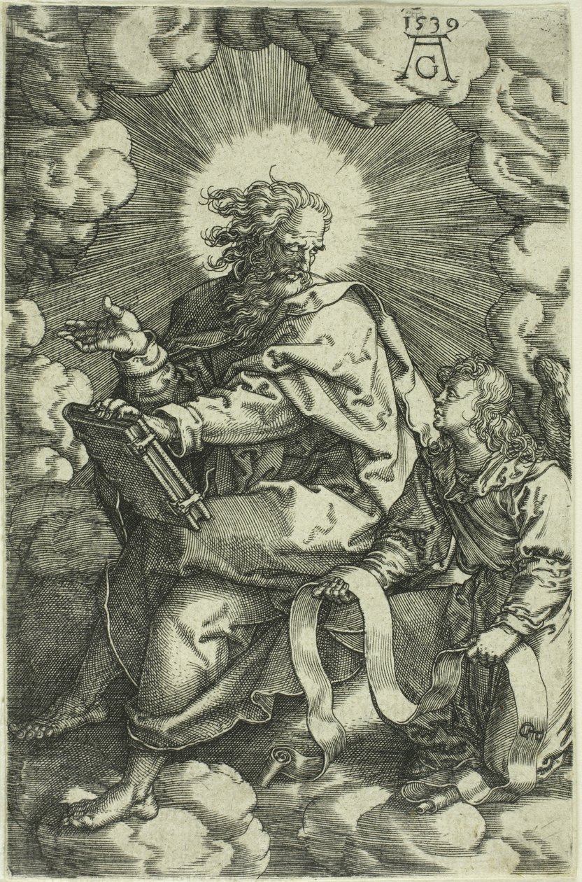 Matthäus, aus Die vier Evangelisten von Heinrich Aldegrever