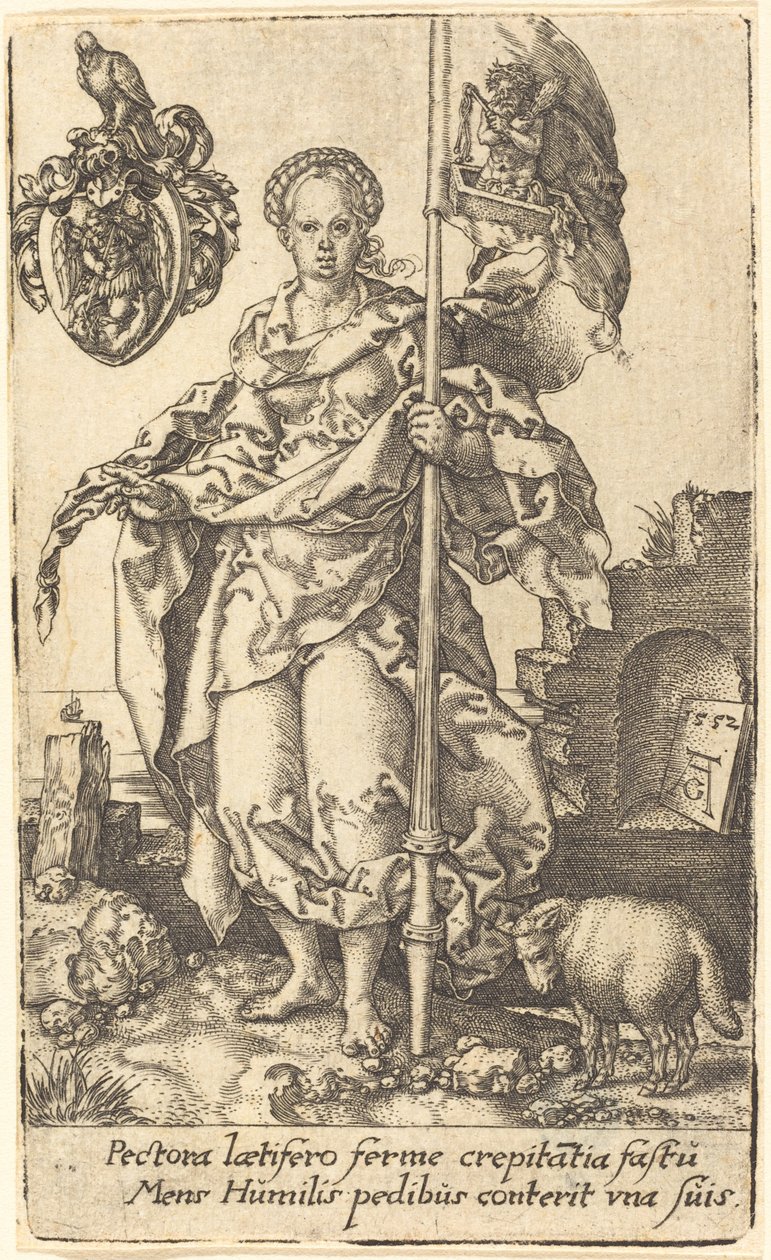 Bescheidenheit, 1552 von Heinrich Aldegrever