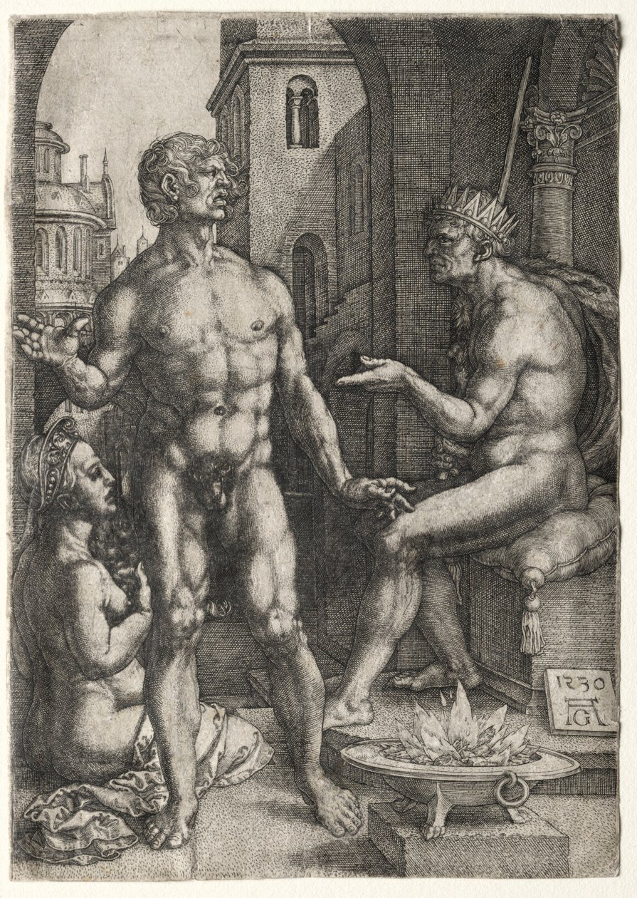 Mucius Saevola, 1530 von Heinrich Aldegrever