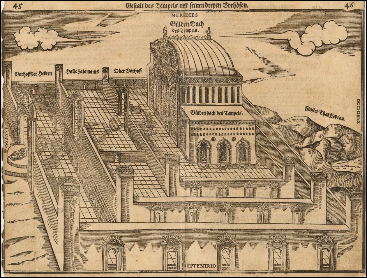 Heinrich Büntings Ansicht des Tempels von Salomo von Heinrich Bünting