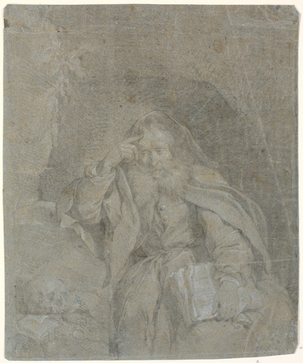 Der heilige Hieronymus meditierend in seiner Höhle von Heinrich Dittmers