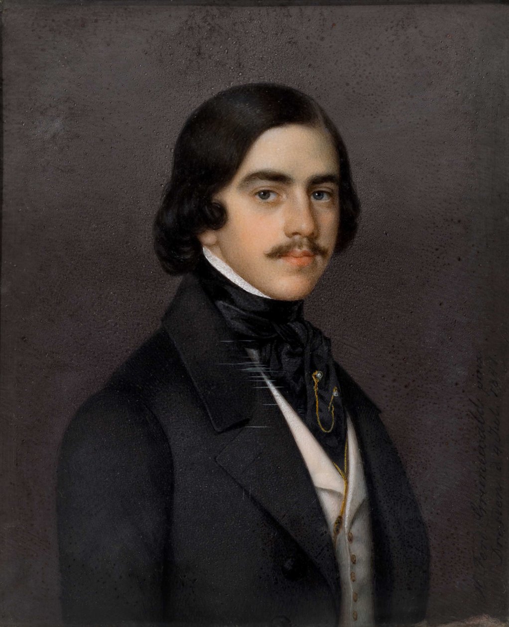 Porträt von Mikhail Alexandrovich Bakunin von Heinrich Ferdinand Grünewald