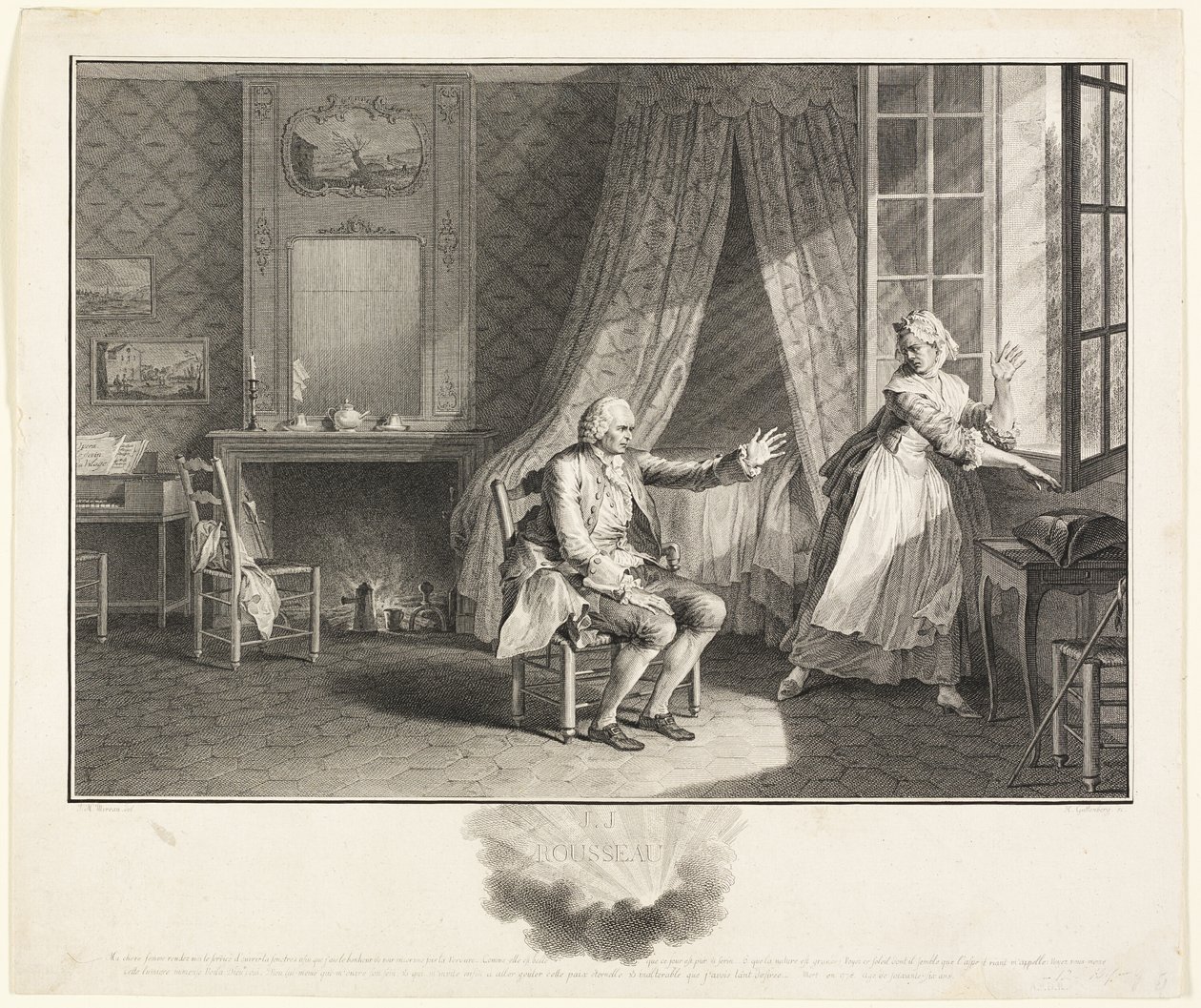 Die letzten Worte von Jean Jacques Rousseau von Heinrich Guttenberg