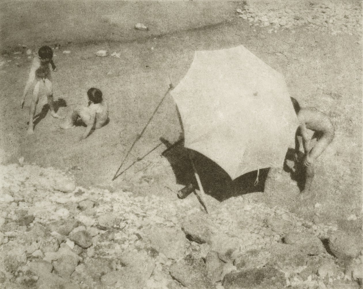 Der Malschirm II, 1909 oder früher, gedruckt nach 1911 von Heinrich Kuhn