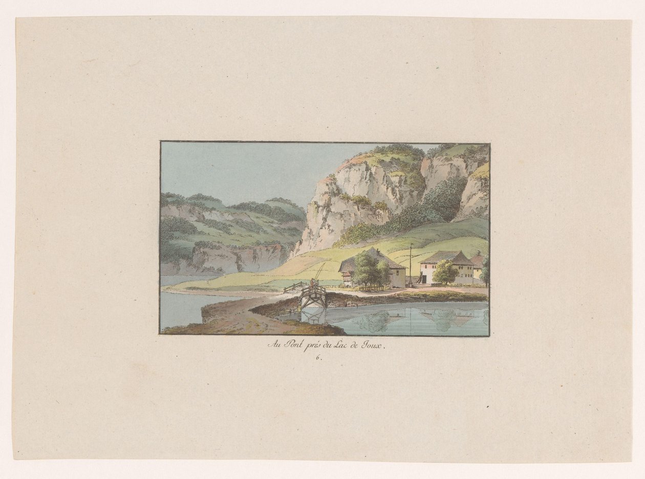 Ansicht von Le Pont am Lac de Joux (Serie: Gesichter der Schweiz) von Heinrich Rieter