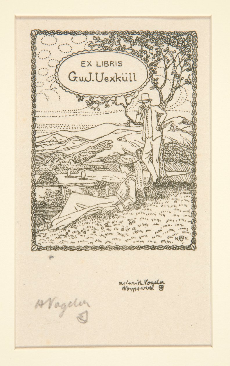 Exlibris von Heinrich Vogeler