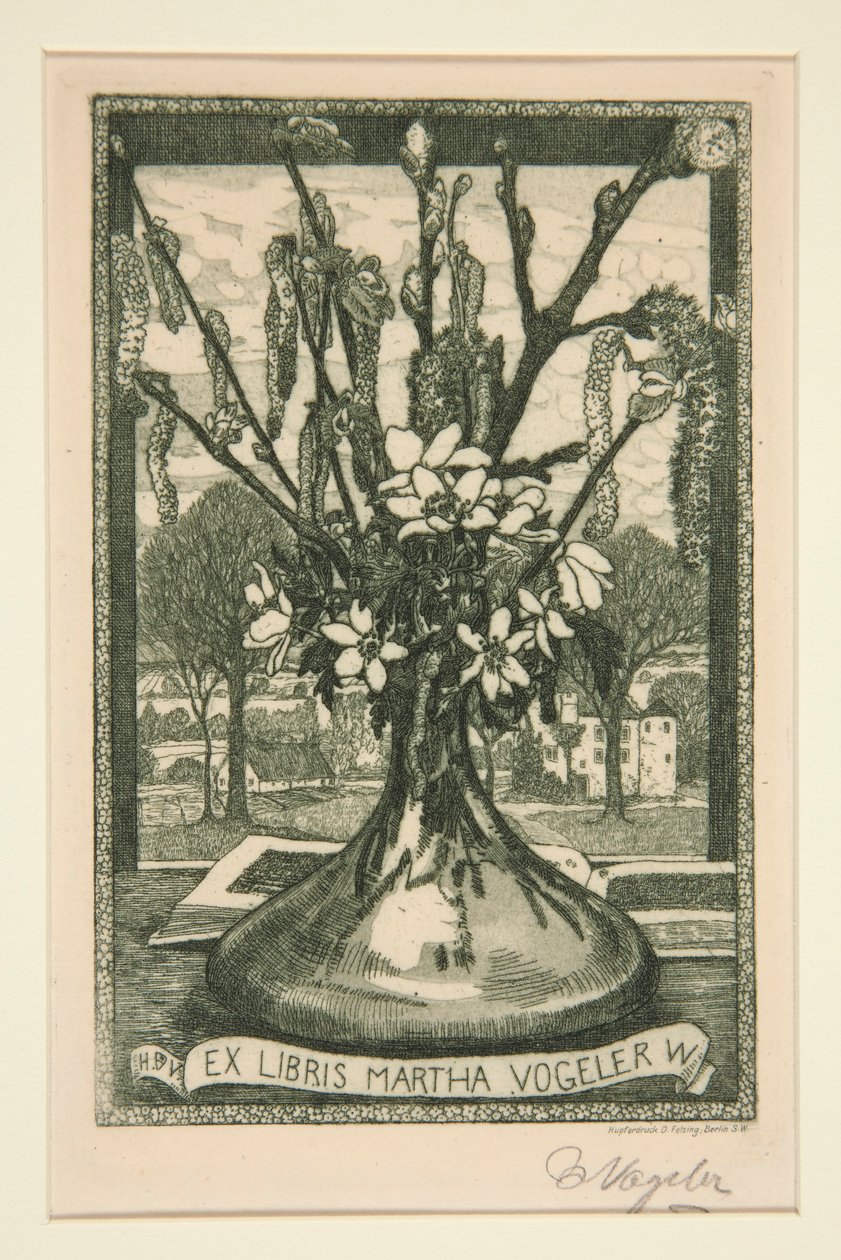 Exlibris von Heinrich Vogeler