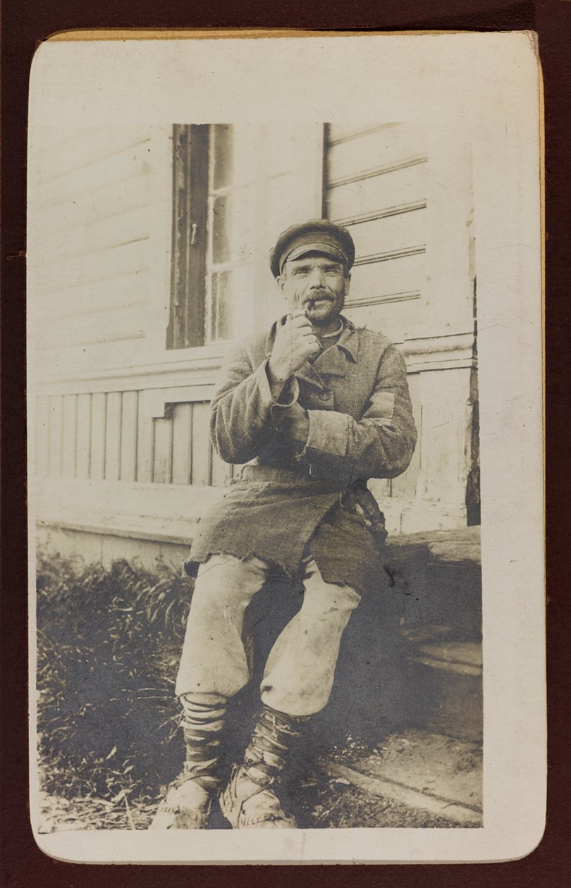 Erster Weltkrieg: die Ukraine in den Jahren 1914-1916 während der Invasion der deutschen Armee. Porträt eines Mannes von Heldenfriedhof Dsessentniki (attr. to)