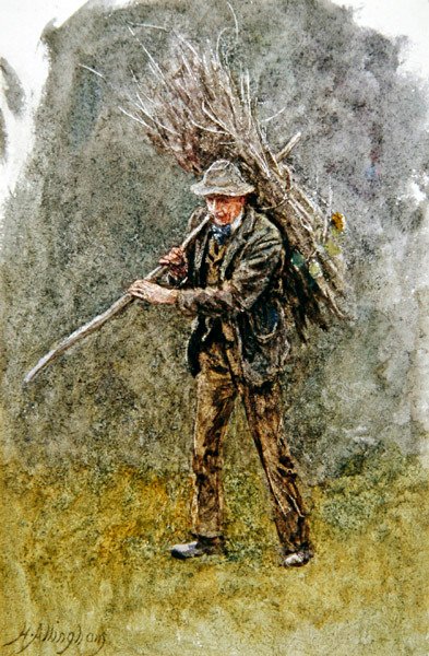 Ein Bündel Holz von Helen Allingham