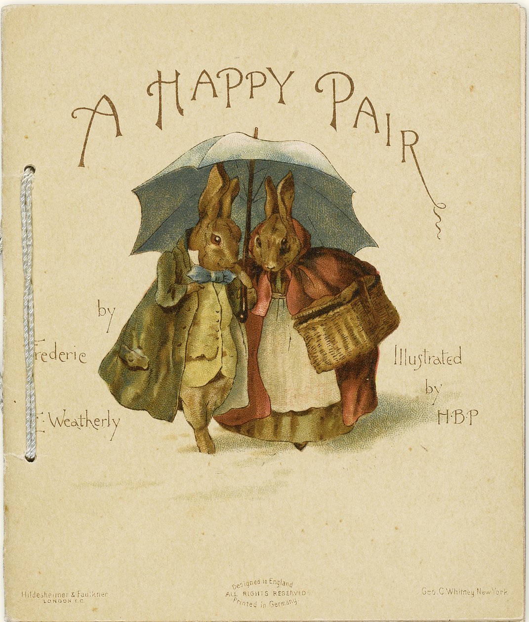 Illustration zu Ein glückliches Paar von Frederick Weatherly, 1890 von Helen Beatrix Potter