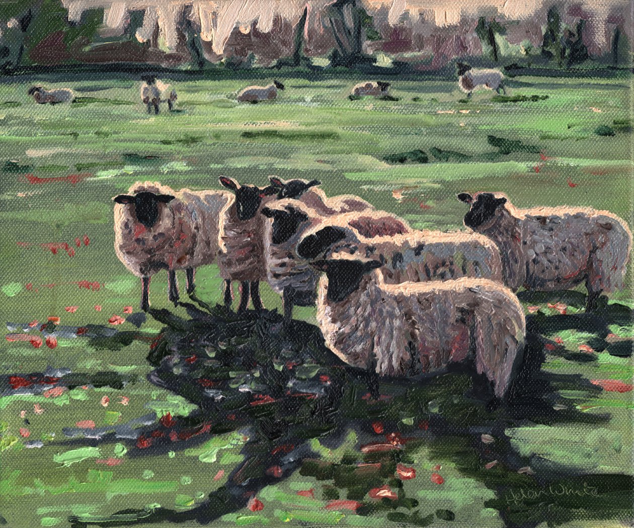 Neugierige Herde I, 2009 von Helen White