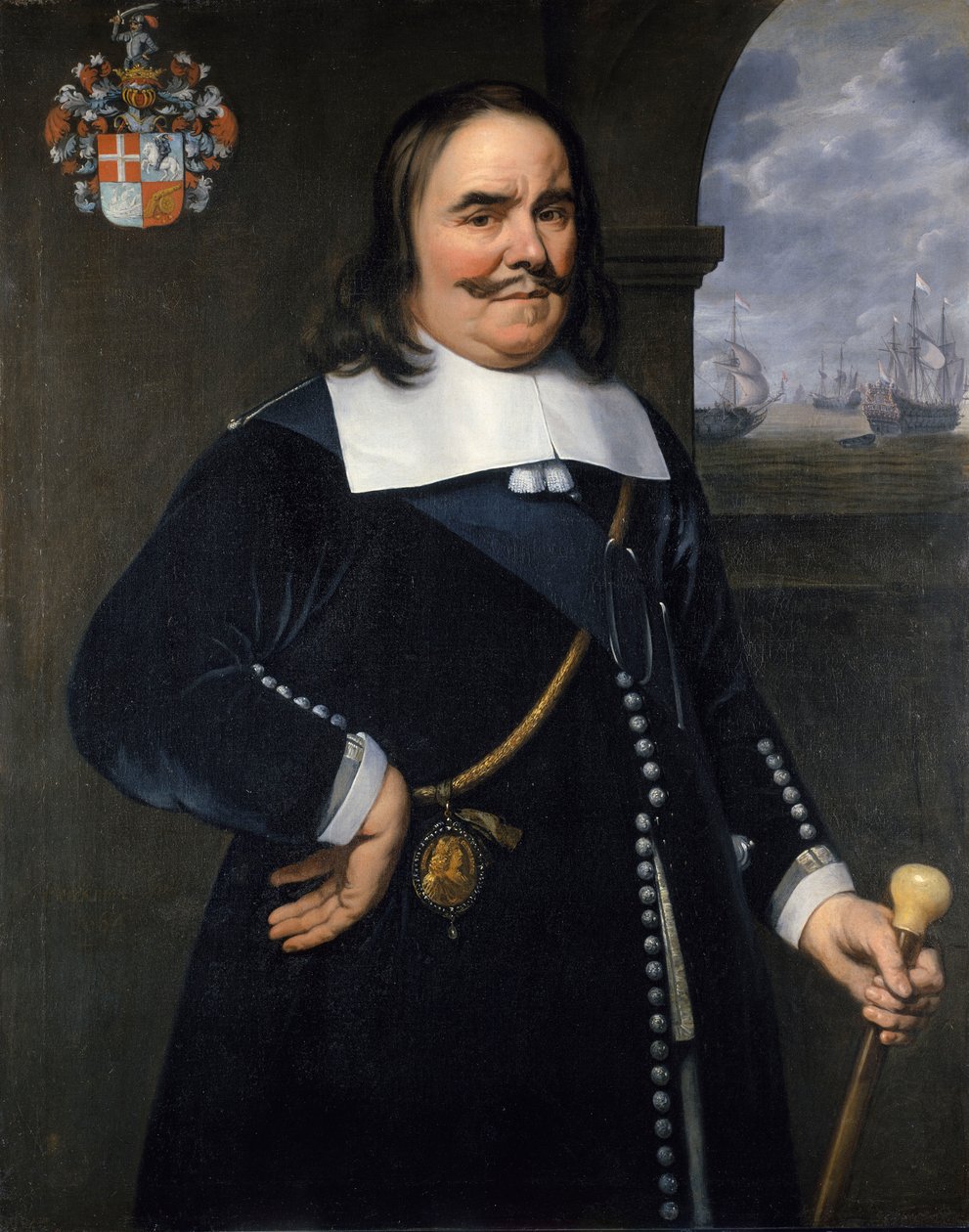 Michiel Adriaenszoon de Ruyter, Generalleutnant-Admiral der Vereinigten Provinzen (1607-1676) von Hendrick Berckman