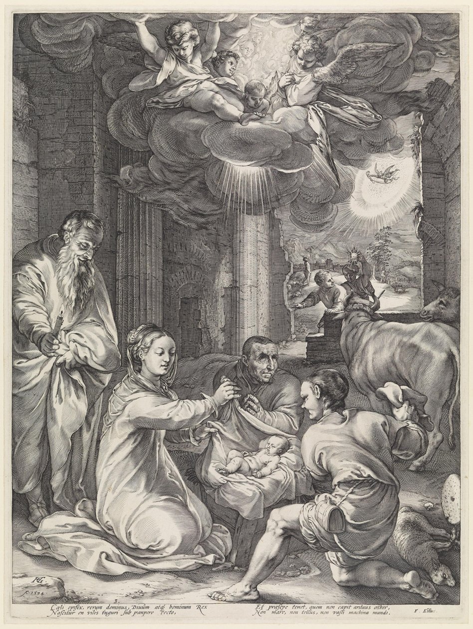 Anbetung der Hirten von Hendrick Goltzius