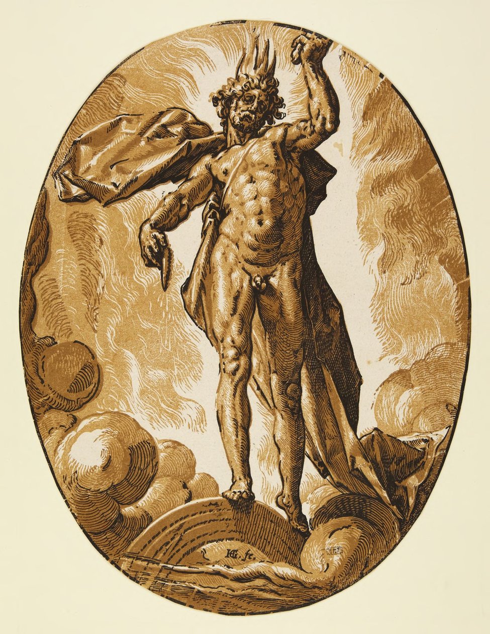Äther von Hendrick Goltzius