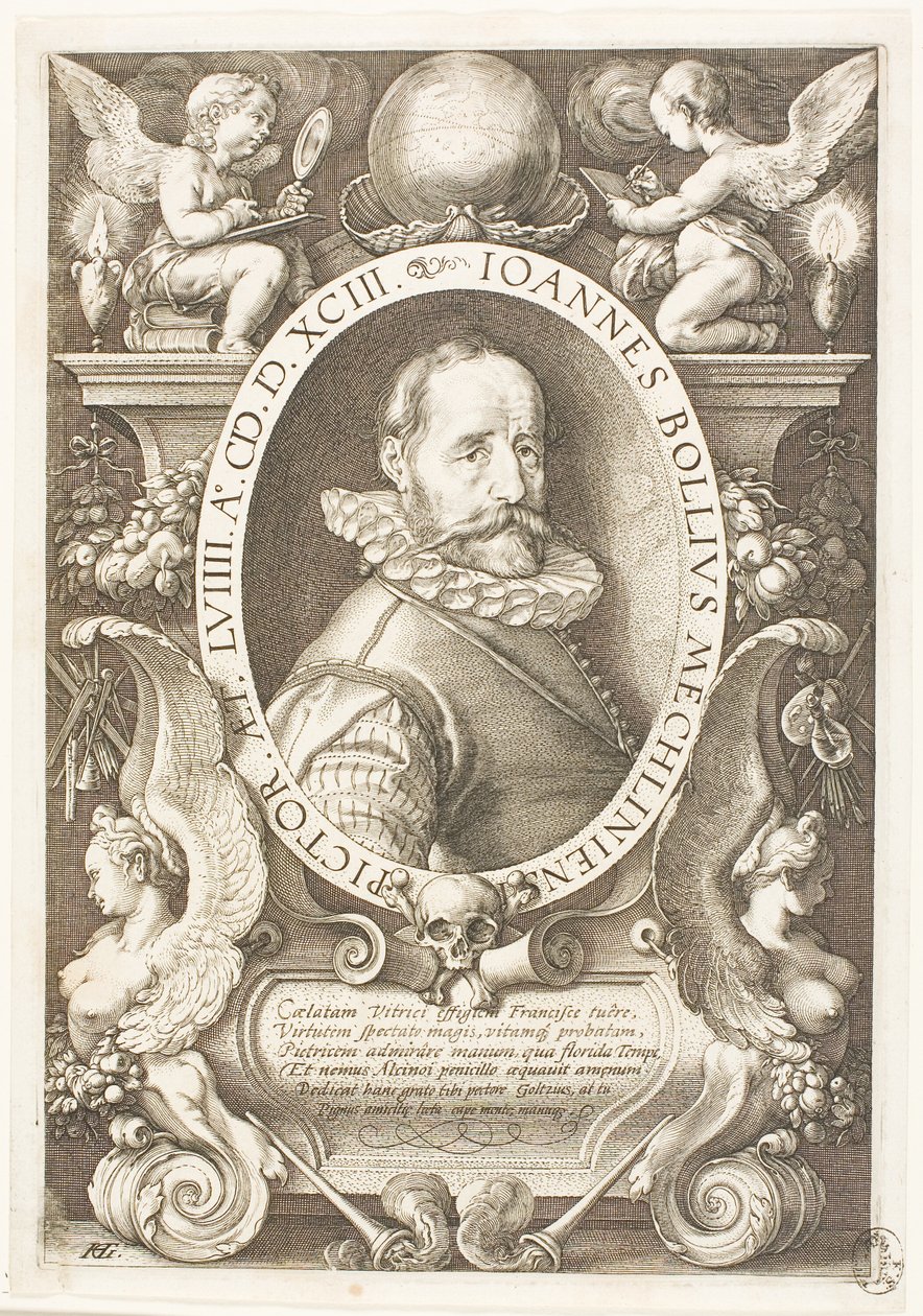 Bol, Hans (1534-1593) Maler aus Mechelen, ab 1591 in Amsterdam von Hendrick Goltzius
