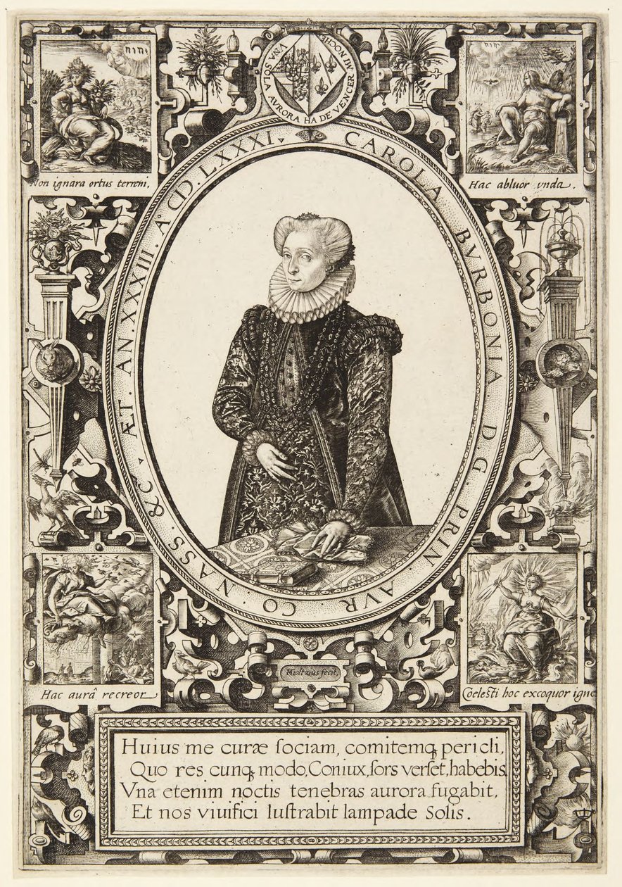 Charlotte von Bourbon von Hendrick Goltzius
