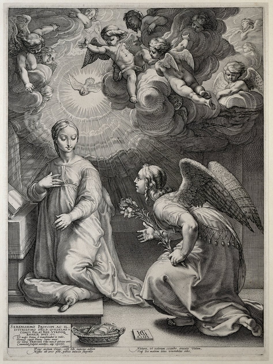 Die Verkündigung von Hendrick Goltzius