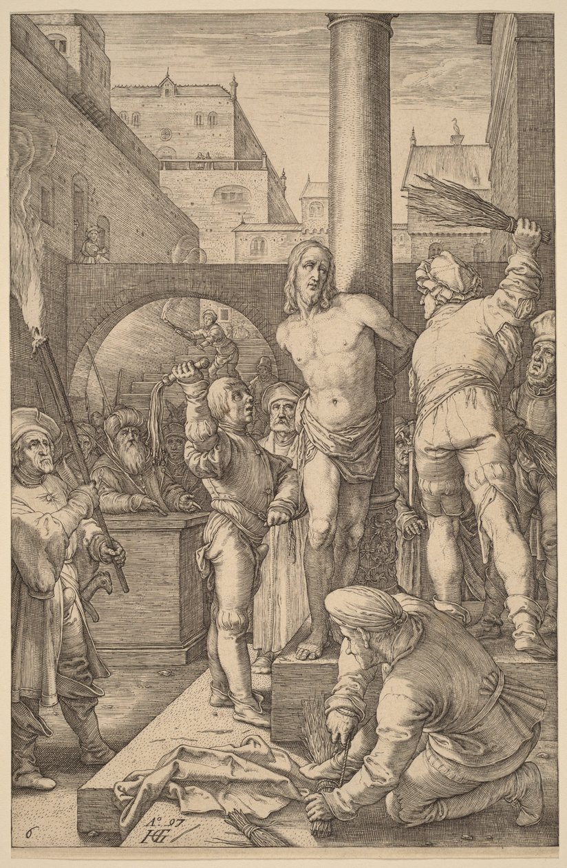 Geißelung Christi von Hendrick Goltzius
