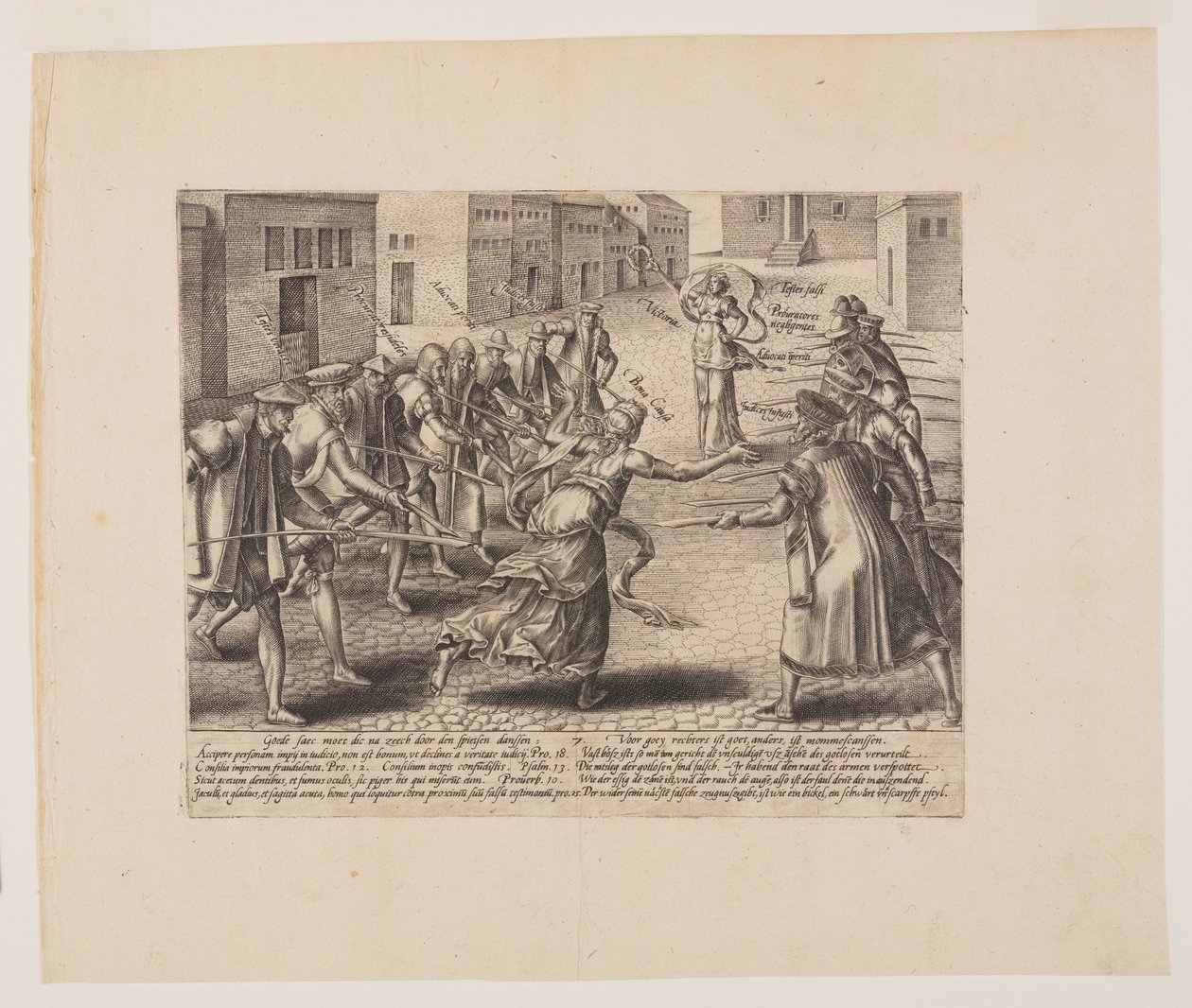 Gefährdete Rechtsstreitigkeiten, aus Litis Abusus (Die Missbräuche des Gesetzes) von Hendrick Goltzius