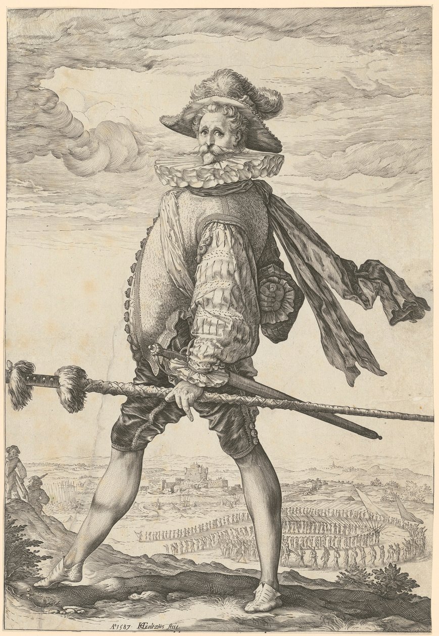 Infanteriehauptmann von Hendrick Goltzius