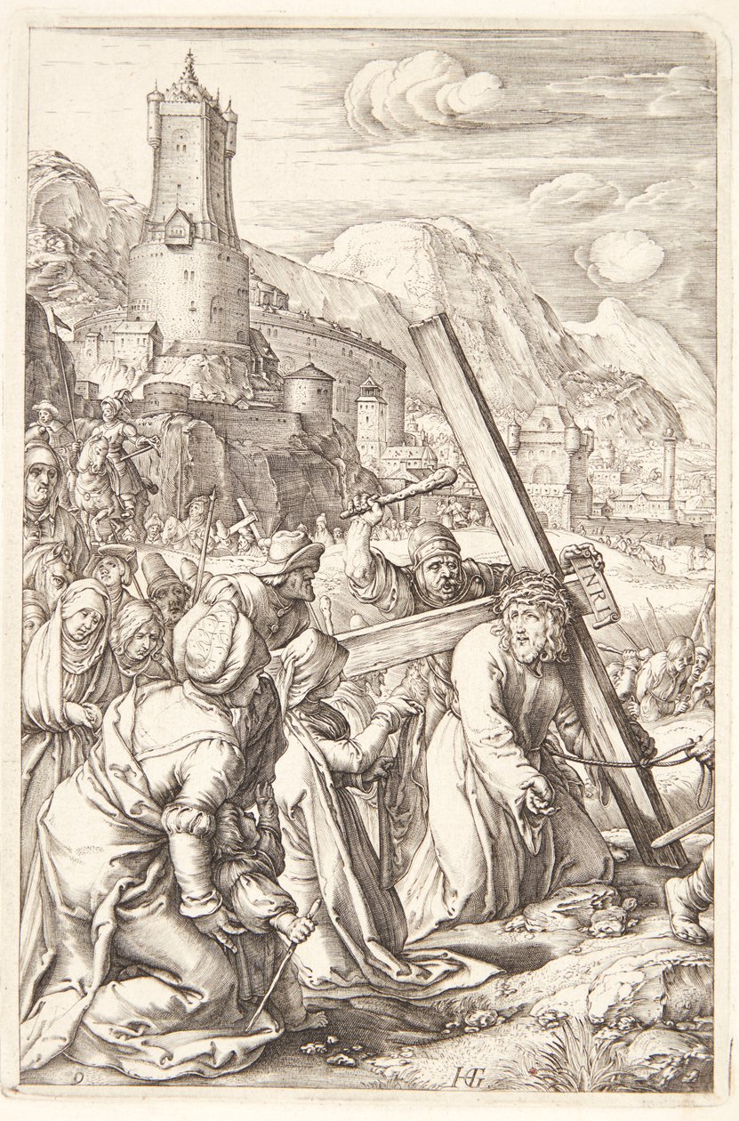 Kreuztragung von Hendrick Goltzius