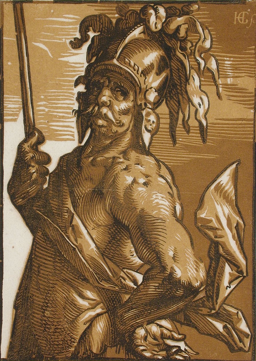 Mars (Halbfigur) von Hendrick Goltzius