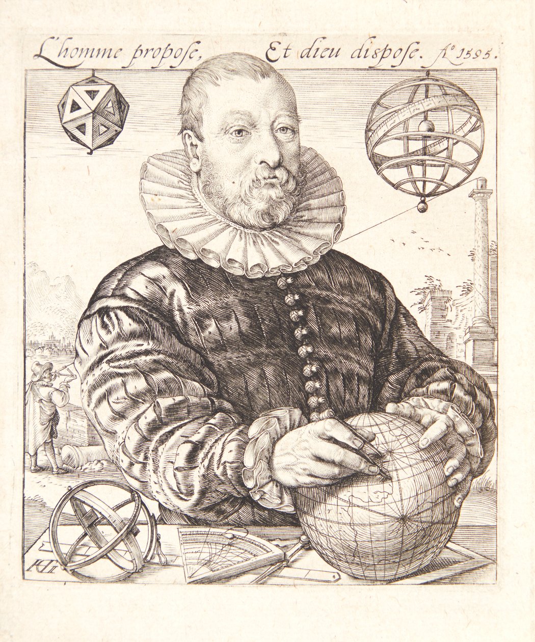 Nicolaus Petri van Deventer von Hendrick Goltzius