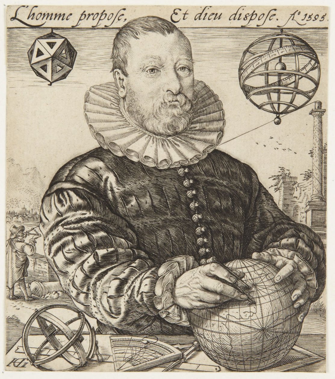 Nicolaus Petri van Deventer von Hendrick Goltzius