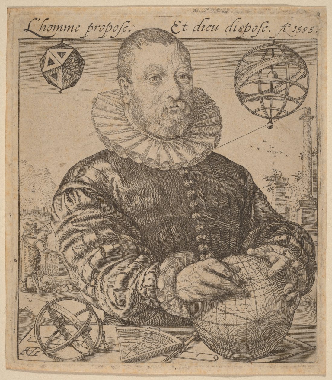 Nicolaus Petri van Deventer von Hendrick Goltzius
