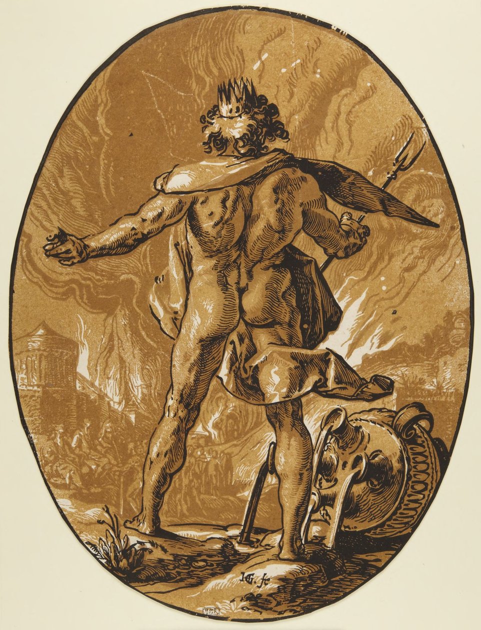 Pluto von Hendrick Goltzius