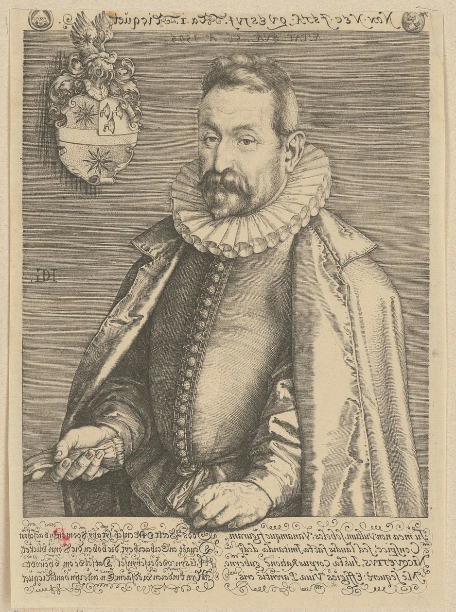 Porträt von Jan Nicquet von Hendrick Goltzius