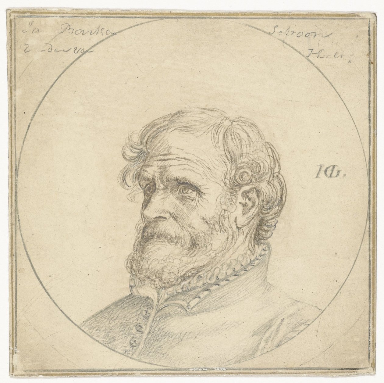 Porträt von Jan Baertsen von Hendrick Goltzius